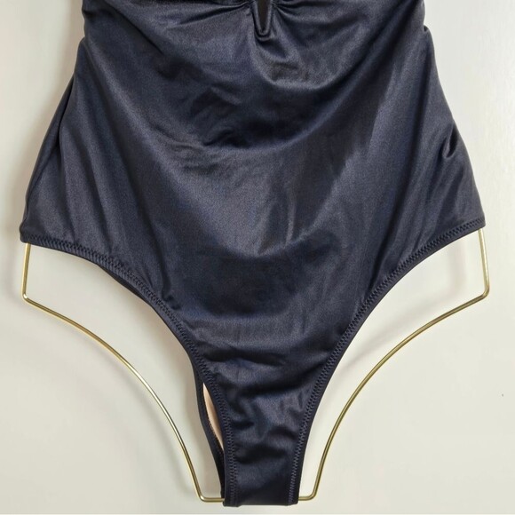 Shade & Shore V-Wire Plunge Cheeky One Piece Swimsuit Sz S (4-6) - Picture 13 of 15